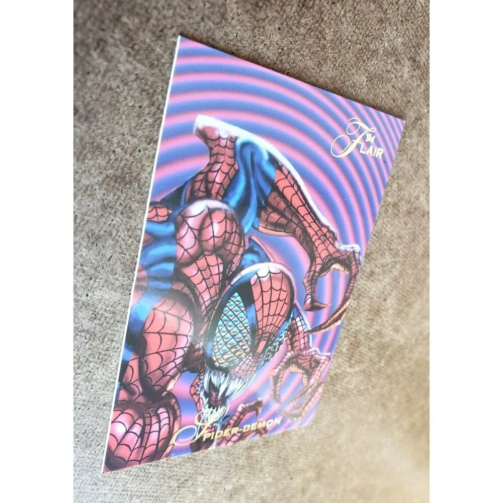 VTG 1994 FLAIR MARVEL ANNUAL #NNO SPIDER-DEMON MAXIMUM CARNAGE Card 137 PART III